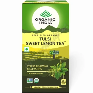Tea Tulsa Sweet lemon, Organic 25 packs. Tulsi Sweet Lemon Tea, Organic, Ayurveda Here