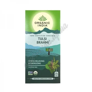 Tulsi Brahmi tea, 25 bags, Organic India, basil - Brahmi, Tulsi Brahmi, Organic India, Tulsi Brahmi tea, Organic India, Ayur