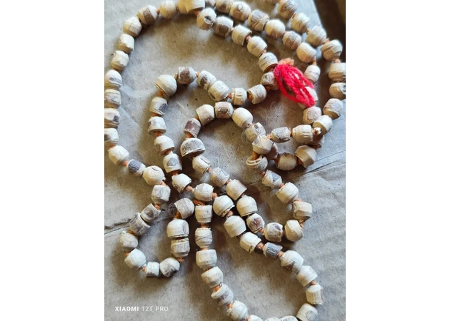 Фото 1 - Tulasi mala beads unpolished, tied 5-7mm, Tulasi mala beads, tied, Tulasi Mala, Ayurveda