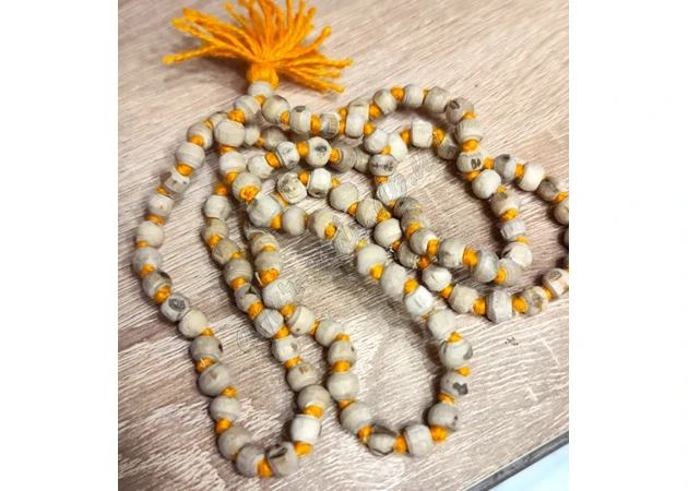 Фото 1 - Mala beads from Tulasi processed and tied 5mm, Mala beads from Tulasi, tied, Tulasi Mala, Ayurveda
