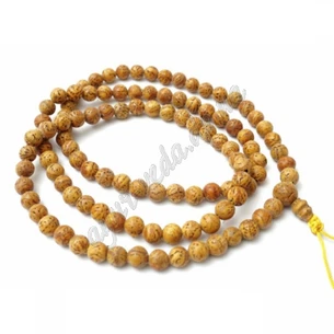 Bodhi tree root beads 8 mm 108 beads, Bodhi tree root beads, Bodhi Mala, Ayurveda