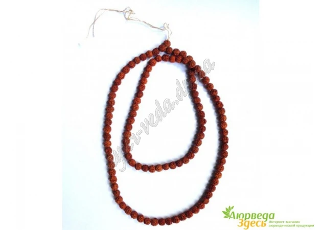 Фото 1 - Beads made of Rudraksha, the diameter of the beads is approximately 8 mm, Rudraksha beads are small, Rudraksh Mala, Ayurveda