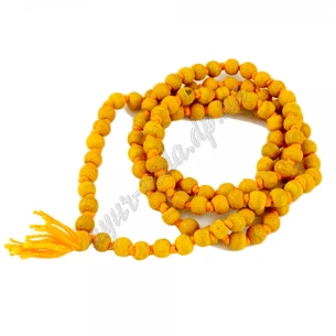 Turmeric mala beads, tied 8mm, Turmeric mala beads tied, Haldi Mala, Turmeric Mala, Ayurveda