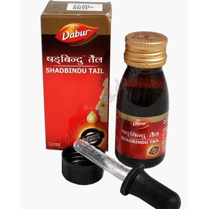 Шадбинду таил Дабур 50мл термін 03/25 включно, Shadbindu tail Dabur, аюрведические нозальные капли, Аюрведа