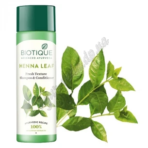 Shampoo Bio Henna Biotik 120ml Biotik, Biotik Henna Leaf, Biotique Bio Henna Leaf Fresh Texture Shampoo & Conditioner With Color, Sh