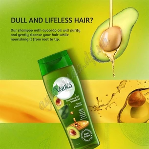 Шампунь Дабур Ватика 425мл с маслом Авокадо, Ватика, Shampoo whit oil Avokado Dabur Vatika, Аюрведа