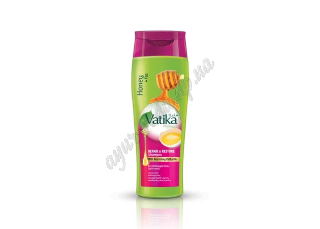 Фото 1 - Шампунь Дабур Ватика Восстановление и исцеление 200мл, Dabur Vatika Naturals Repair & Restore Shampoo, Ватикан Шампунь Восстановлены