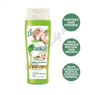 Шампунь Дабур Ватика Экстракт хны и чеснока укрепляющий 200мл, Dabur Vatika Naturals Garlic, Шампунь Ватика Экстракт чеснока, А