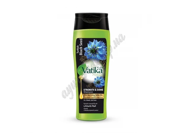 Фото 1 - Шампунь Дабур Ватика калинджи 200мл срок 05/24 включительно, Dabur Vatika Naturals Black Seed Shampoo, Ватика чёрный тмин, Сила и с