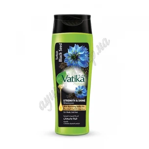 Шампунь Дабур Ватика калинджи 200мл срок 05/24 включительно, Dabur Vatika Naturals Black Seed Shampoo, Ватика чёрный тмин, Сила и с