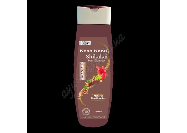 Фото 1 - Шампунь Кеш Канти Шикакай Патанджали 180мл, Patanjali Kesh Kanti Shikakai Hair Cleanser, Кеш Канты Шикакай, Аюрведа