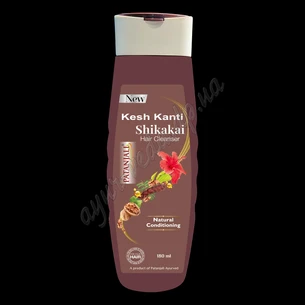 Шампунь Кеш Канти Шикакай Патанджали 180мл, Patanjali Kesh Kanti Shikakai Hair Cleanser, Кеш Канты Шикакай, Аюрведа
