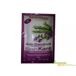 Шампунь Кеш Канті від лупи Патанджалі 8 мл., Patanjali Kesh Kanti Anti-Dandruff Hair Cleanser, Кеш Канти от перхоти Патанджали,