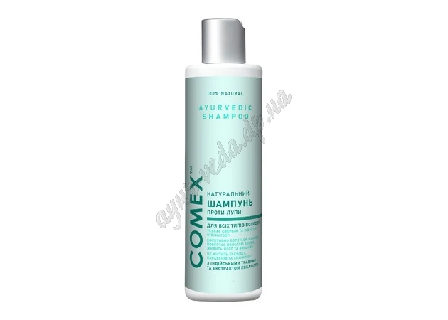 Фото 1 - Shampoo Comex 250 ml from dandruff, Comex, without parabens and lauryl sulfate from dandruff, Ayurveda.
