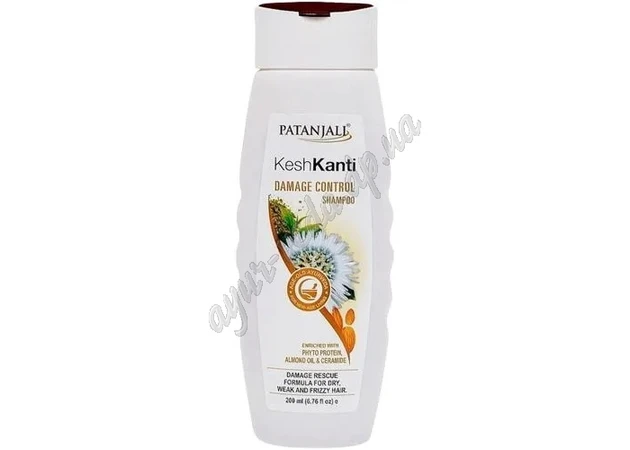 Фото 1 - Шампунь Контроль Пошкодженого Волосся Кеш Канті Патанджалі 200мл, Damage Control Shampoo Kesh Kanti Patanjali, Кеш Канти Патандж