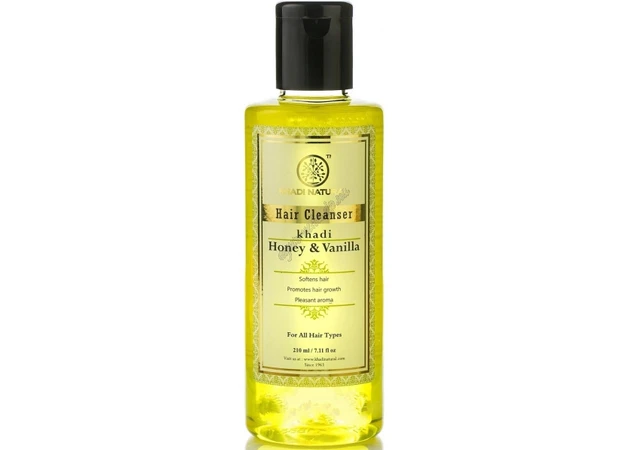 Фото 1 - Шампунь Кхади Мед и Ваниль 210мл, Khadi Natural Ayurvedic Honey & Vanilla Hair Cleanser