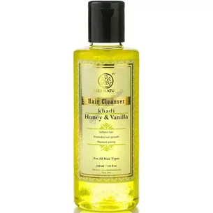 Khadi Natural Ayurvedic Honey & Vanilla Hair Cleanser 210ml