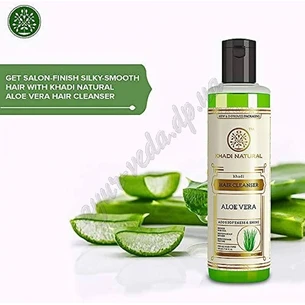 Шампунь Кхаді Алое Вера 210мл термін 08.24 включно, Алоэ Вера Кхади, Aloe Vera Khadi shampoo, Аюрведа Здесь