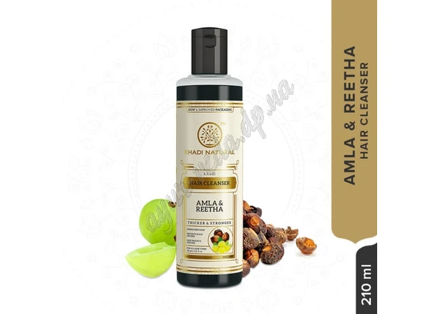 Фото 1 - Шампунь Кхаді Амла рітха 210мл, AMLA REETHA, Khadi shampoo, Шампунь-кондиционер Амла ритха Кхади, Аюрведа Здесь