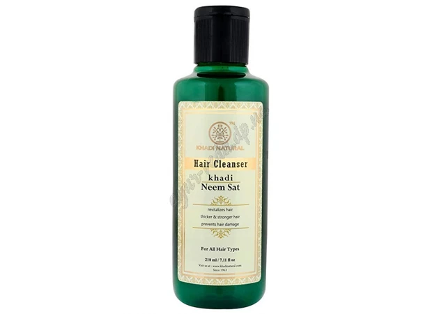 Фото 1 - Neem Sat Khadi Shampoo 210ml Temin 03/24 inclusive, Neem Sat Khadi Natural™, Neem Sat Khadi, Ayurveda Here