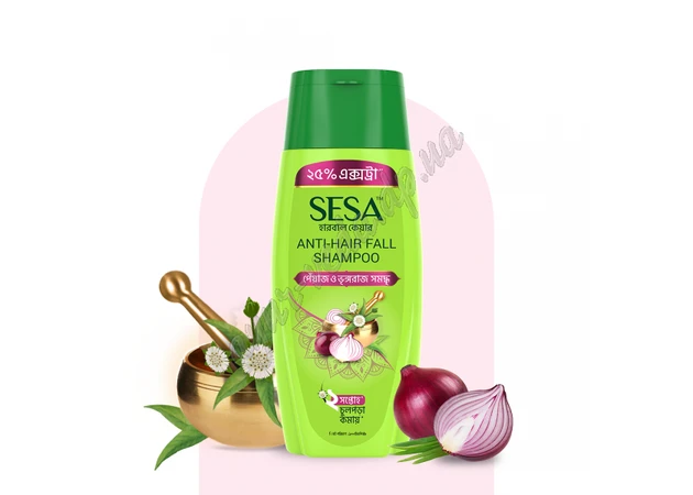 Фото 1 - Sesa shampoo 100 ml Ban Labs Limited, Ban Labs Sesa Onion Herbal Shampoo, from hair loss, Sesa shampoo-conditioner, Ayurve