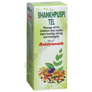 Шанкха Пушпи таил 50мл Байдьянатх термин 08/23 включительно, shankha pushpi tail Baidyanath, массажное масло для детей, Аюрведа