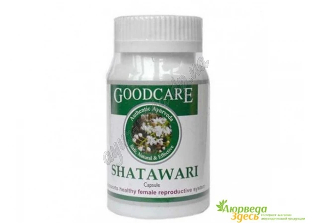 Фото 1 - Шатаварі ГудКер 60кап. термін 08/23 включно, Shatavari GoodCare, Шатавари ГудКэр, жіночий тонік і омолодження, Аюрведа Здесь