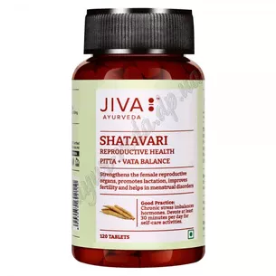 Shatavari Jiva Ayurveda 120 tab., Shatavari Tablets Jiva Ayurveda, Shatavari Jiva, tonic and rejuvenation, Ayurveda