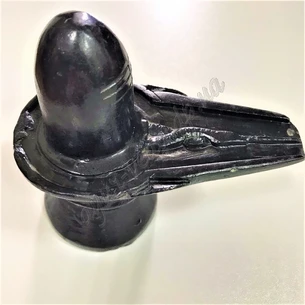Шива лингам 12 см Черный мрамор УТ-00004384, Шива лингам Черный мрамор, Shiv Lingam, Аюрведа