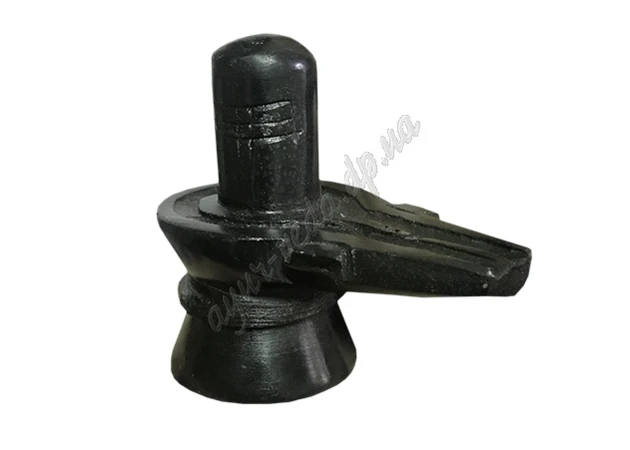 Фото 1 - Shiva lingam 10 cm black marble, Shiva lingam black marble, Ayurveda
