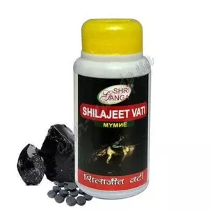 Shiladits vati 150 tab. Shri Ganga (mummy), Shilajit Vati Shri Ganga, Ayurveda Zdes
