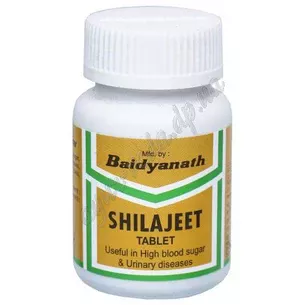 Shilajit Mumiyo Baidyanath 50 tab., Baidyanath Shilajeet Tablets, body recovery, Shilajit Mumiyo Baidyanath, Ayurveda Zdes