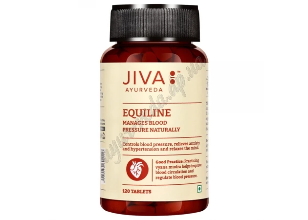 Фото 1 - Экуилайн Джива Аюрведа 120таб., Jiva Ayurveda Equiline, для нормализации кровяного давления, Аюрведа Здесь!