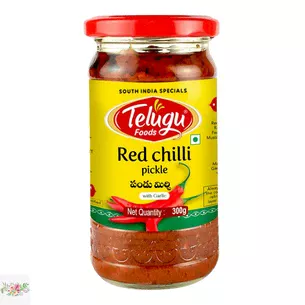 Индийский пикл из маринованного красного чили Telugu 300 г