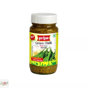 Маринованный острый зеленый чили (слайсами) Priya 300 г