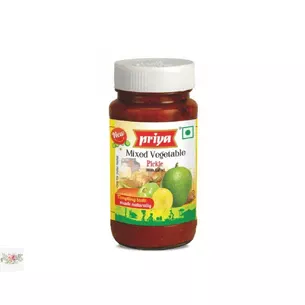 Гострі мариновані пікулі (манго, морква, лайм, імбир) Priya 300 г