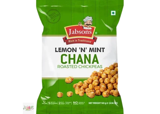 Фото 1 - Снек нут з лимоном та м'ятою Jabsons 140 г