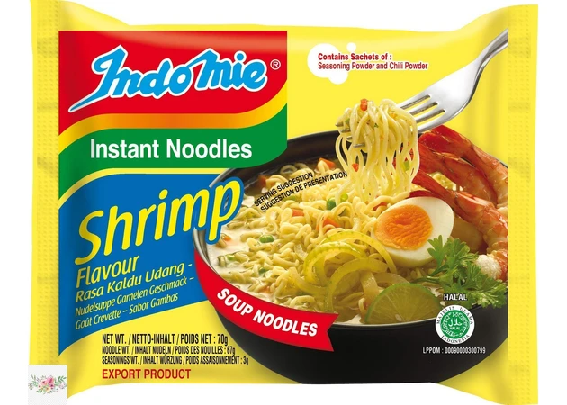Фото 1 - Локшина швидкого приготування зі смаком креветки Indomie