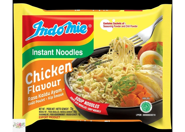 Фото 1 - Лапша быстрого приготовления со вкусом курицы Indomie