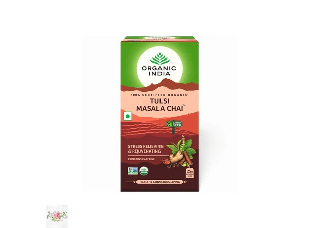 Фото 1 - Индийский аюрведический Organic India Тулси Масала Чай (25 пак.)