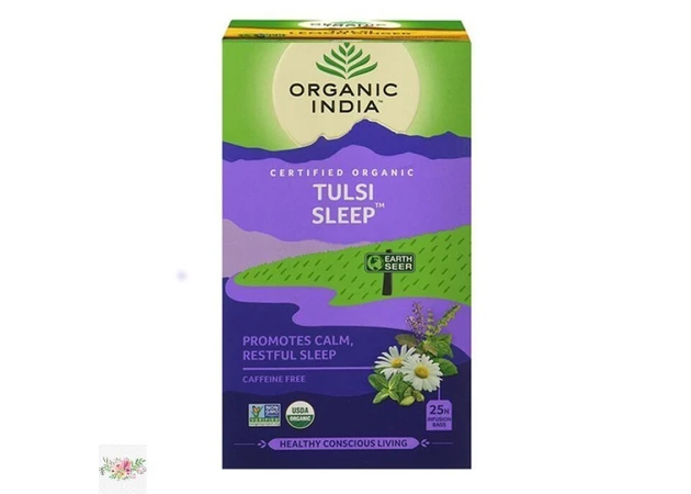 Фото 1 - Зеленый чай из Тулси Organic India для успокоения (25 пак.)