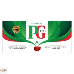 PG Tips Чорний індійський чай в пірамідках (40 пак.)