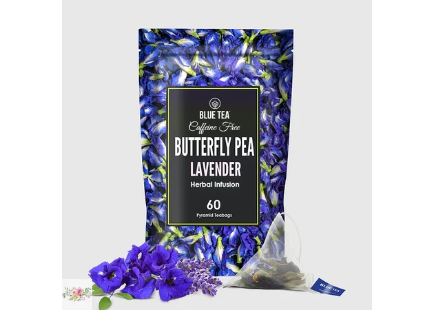 Фото 1 - Синий чай анчан с лавандой для успокоения Blue Tea (10 пак.)