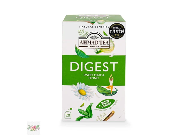 Фото 1 - Ahmad Tea Травяной чай Digest для облегчения пищеварения (20 пак.)