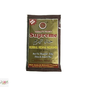 Indian herbal henna with Amla and Shikikai Supreme (light brown (red) color)