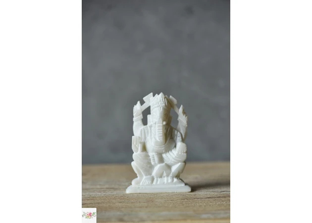 Фото 1 - Ganesha statuette made of natural stone, elegantly handmade.
