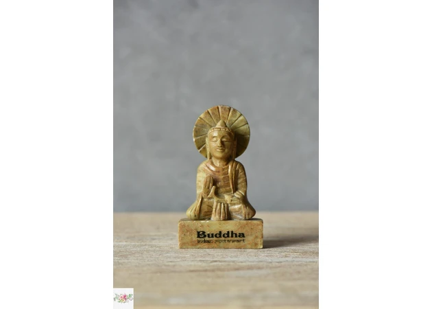 Фото 1 - Buddha statuette made of natural stone, elegantly handmade.