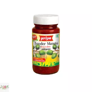 Маринованный пикл из нежного зеленого манго в рассоле Priya 300 г