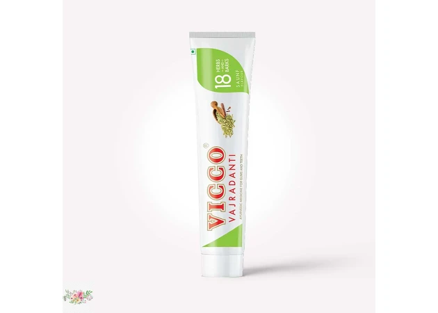 Фото 1 - Зубная паста Vicco Ваджроданти из 18 с фенхелем