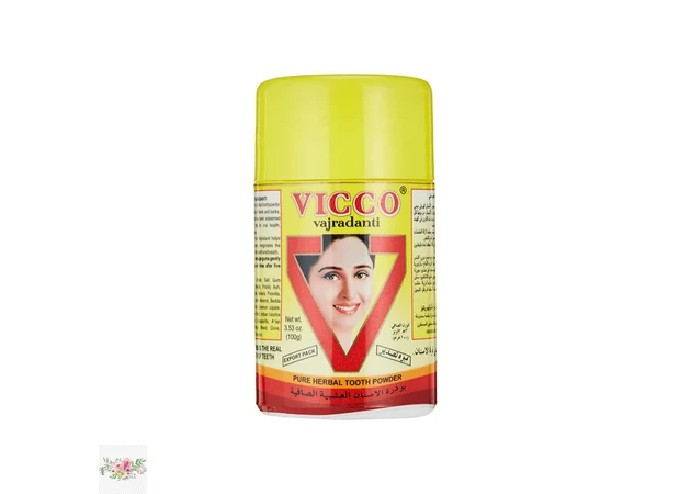Фото 1 - Ayurvedic tooth powder Vicco for strengthening gums and teeth